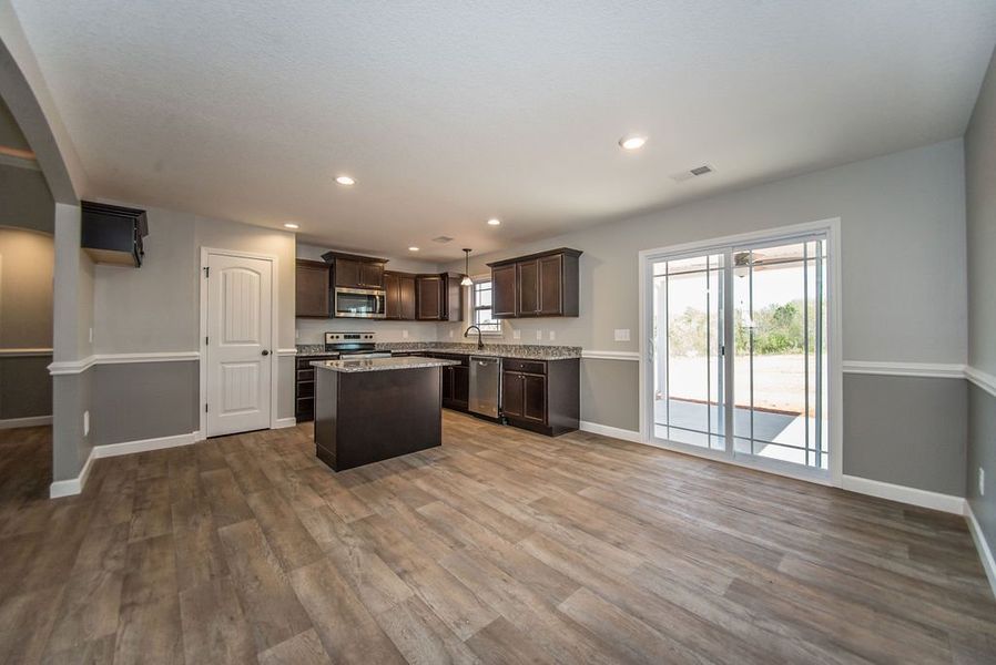 Representative furnished interior of a home built from the Archer by Enchanted Homes in Lonesome Dove, San Antonio (Image 16).
