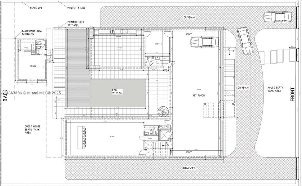 2D floor plan layout of this home in , Miami, FL (Image 4).
