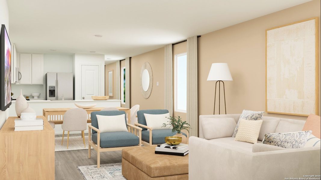 Furnished interior view inside a new home in Grace Gardens, San Antonio (Image 7).