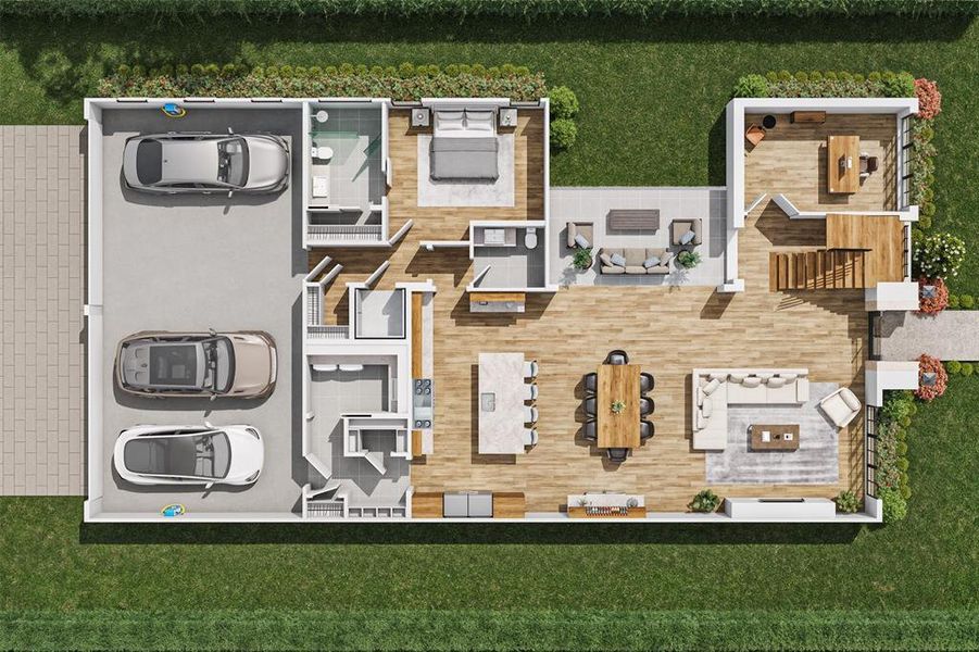 2D floor plan layout of this home in , Southlake, TX (Image 4).