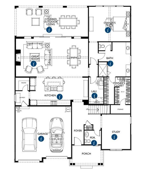 2D floor plan layout for the Marin-Expanded by Classica Homes in McLean - South Shore, Clover, SC (Image 5). 2D floor plan layout for the Marin-Expanded by Classica Homes in McLean - South Shore, Clover, SC (Image 5).
