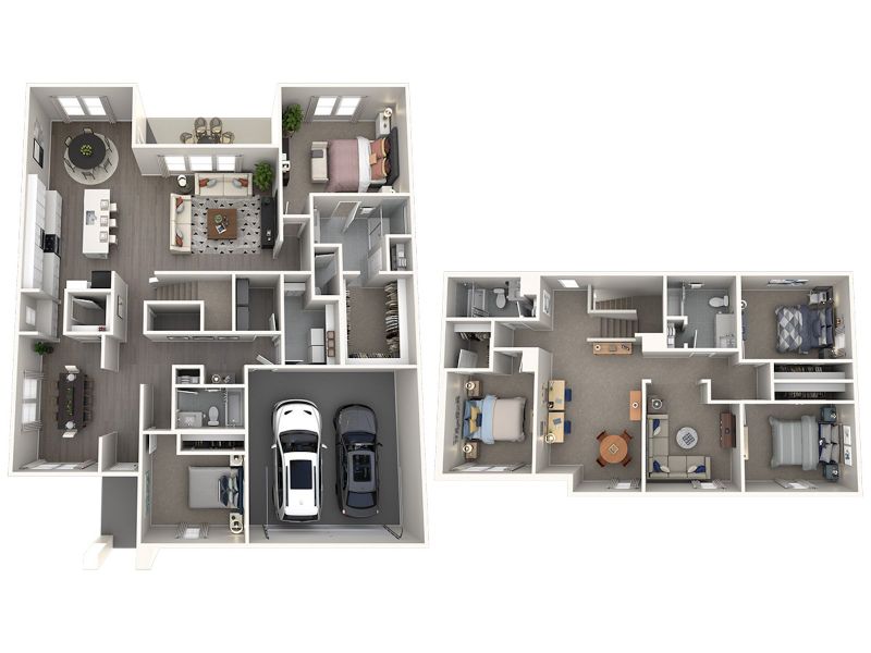 2D floor plan layout for the The Oxford by Meritage Homes in Lakehaven - Premier Series, Farmersville, TX (Image 4). 2D floor plan layout for the The Oxford by Meritage Homes in Lakehaven - Premier Series, Farmersville, TX (Image 4).