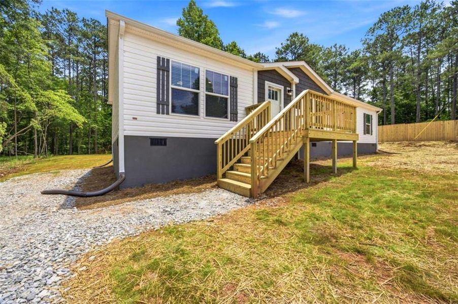 Exterior details and patio area of a home in , Eatonton (Image 19). Exterior details and patio area of a home in , Eatonton (Image 19).