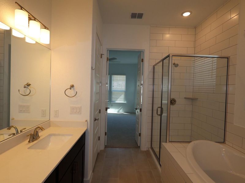Furnished interior view inside a new home in Cedar Brook, Leander (Image 6).