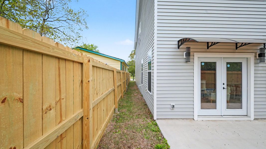 Exterior details and patio area of a home in , North Charleston (Image 19). Exterior details and patio area of a home in , North Charleston (Image 19).