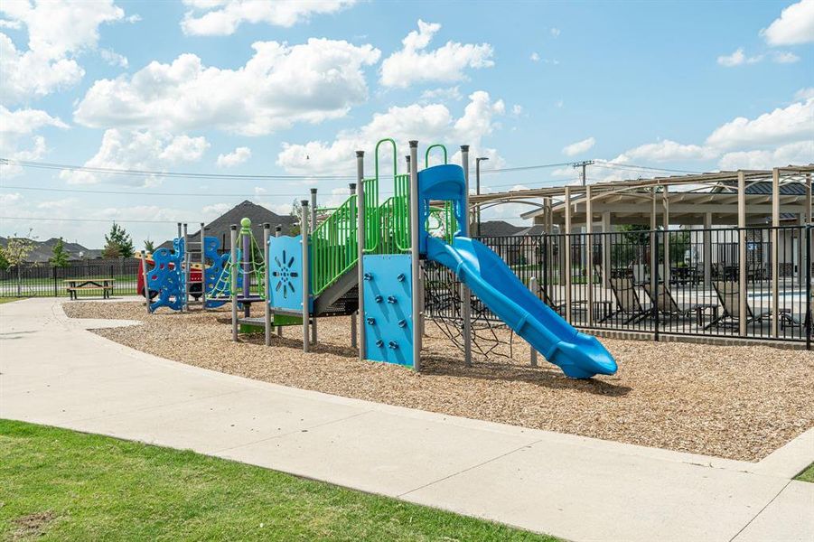 View of jungle gym