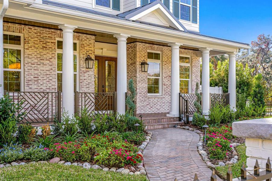 Exterior details and patio area of a home in , Tampa (Image 29).