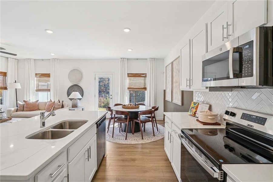 Furnished interior view inside a new home in Leydenview, Mableton (Image 15).