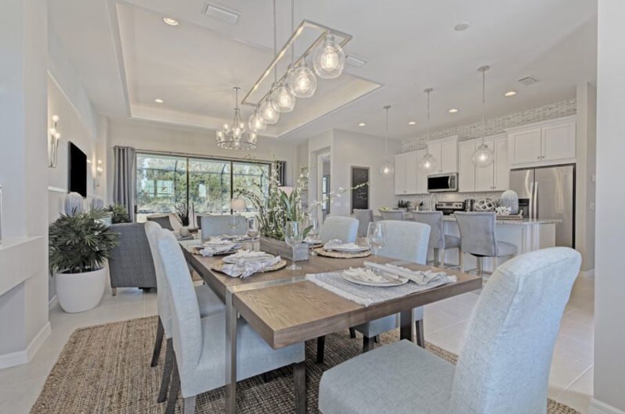 Representative furnished interior of a home built from the Harbour by Medallion Home in The Willows, Parrish (Image 6).