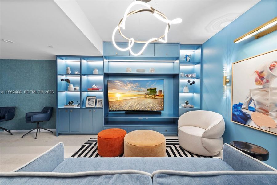 Furnished interior view inside a new home in , Bay Harbor Islands (Image 7).