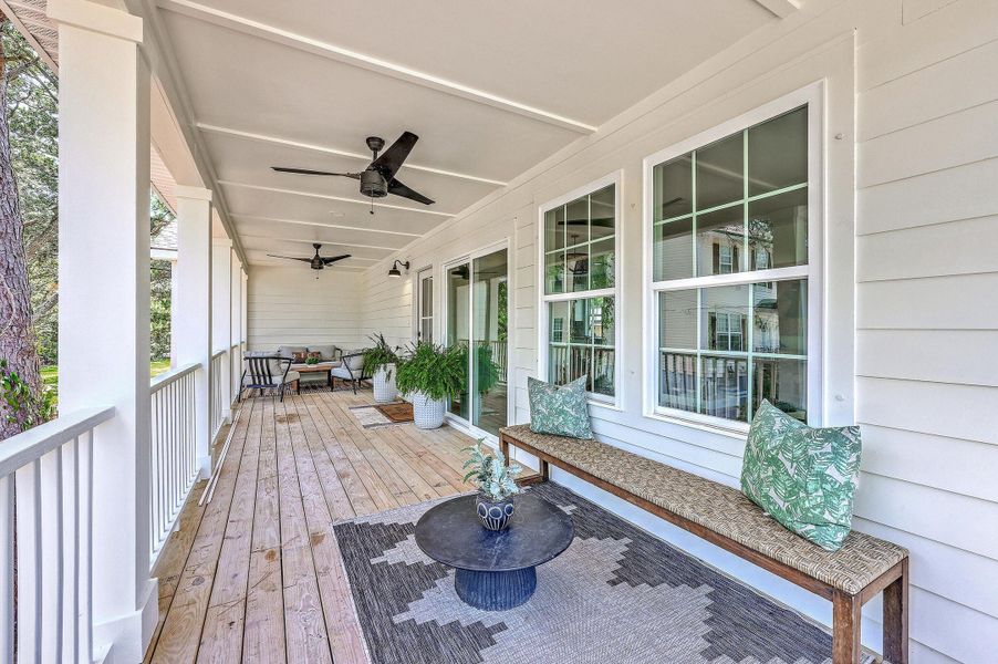 Exterior details and patio area of a home in , Charleston (Image 27).