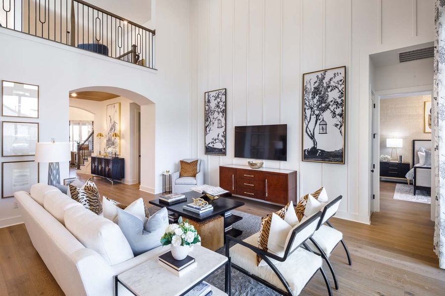 Representative furnished interior of a home built from the 222G by Highland Homes in Santa Rita Ranch, Liberty Hill (Image 17).