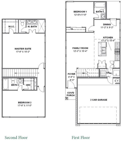 2D floor plan layout of this home in Aldine Pines, Houston, TX (Image 3).