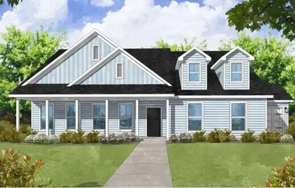 Exterior rendering of this home design in , Summerville, SC (Image 1). Exterior rendering of this home design in , Summerville, SC (Image 1).