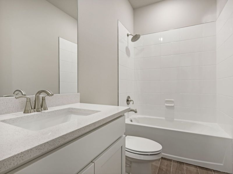 Secondary Bath in the Emilia floorplan at 8993 Dahlia Circle