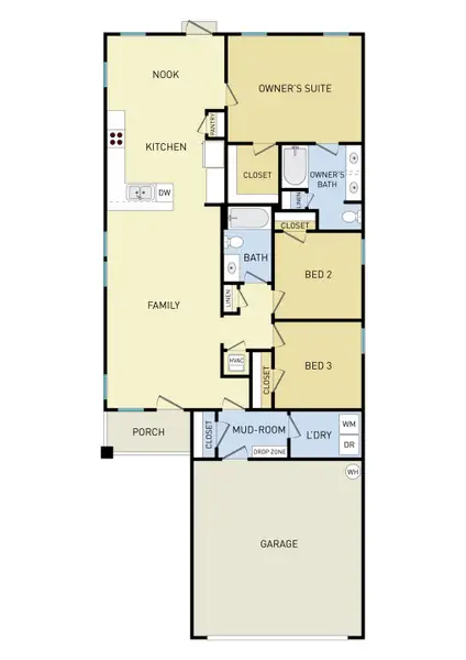 2D floor plan layout of this home in Longview Estates, Crestview, FL (Image 3). 2D floor plan layout of this home in Longview Estates, Crestview, FL (Image 3).