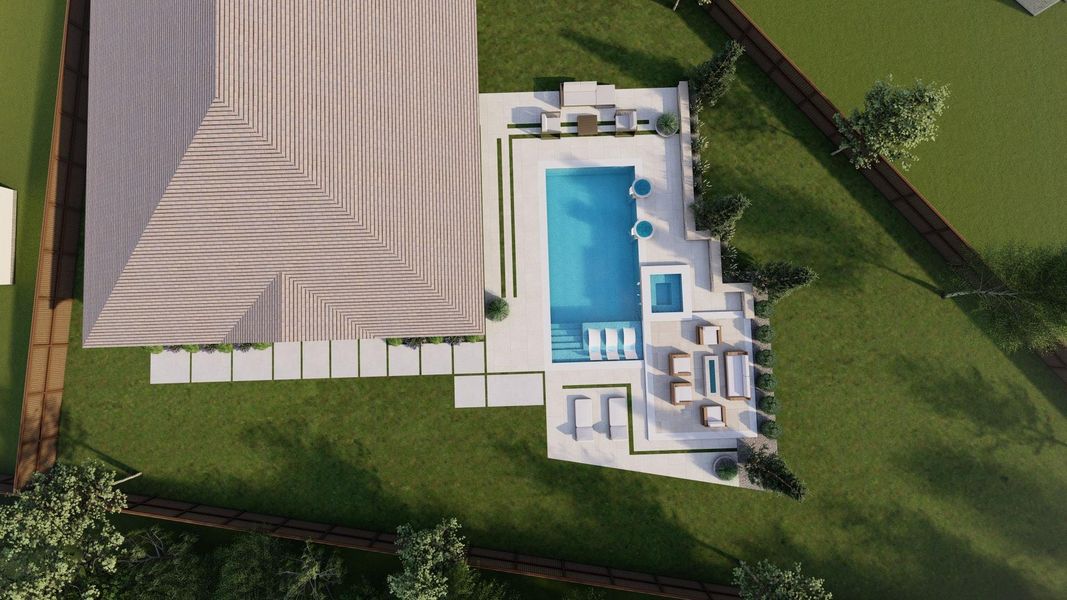 Enjoy the outdoors in this spacious backyard with no back neighbors! With plenty of room for play, gardening, or relaxing, this private outdoor space is the perfect blank canvas to make your own. *This photo has been virtually rendered Enjoy the outdoors in this spacious backyard with no back neighbors! With plenty of room for play, gardening, or relaxing, this private outdoor space is the perfect blank canvas to make your own. *This photo has been virtually rendered