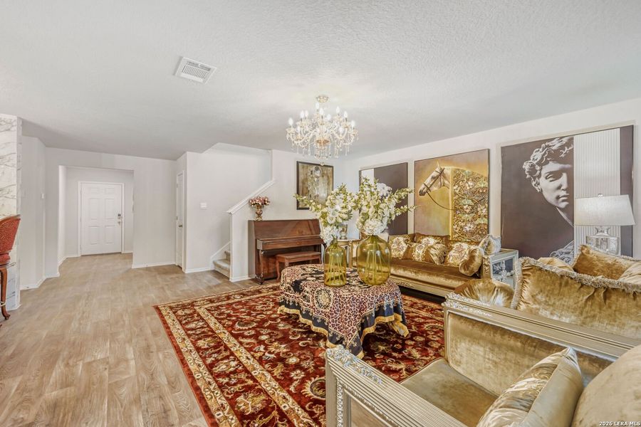 Furnished interior view inside a new home in Redbird Ranch, San Antonio (Image 13).