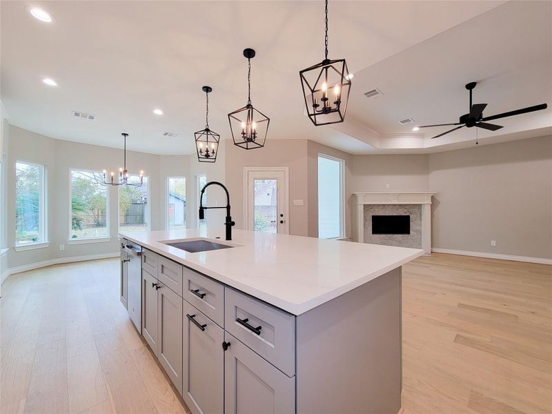 Furnished interior view inside a new home in , Conroe (Image 12).