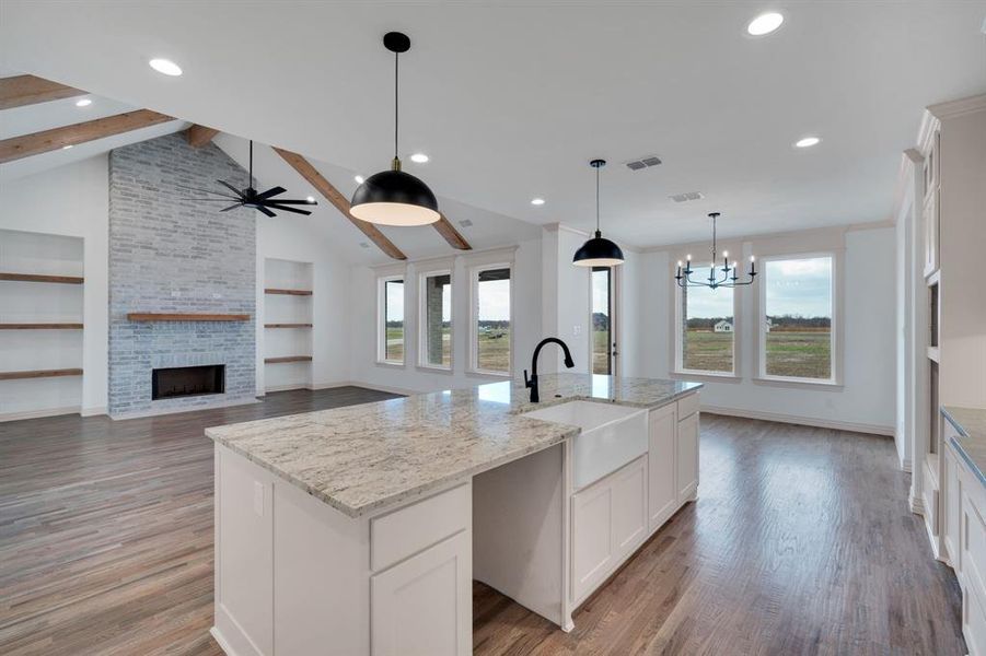 Furnished interior view inside a new home in , Waxahachie (Image 5).