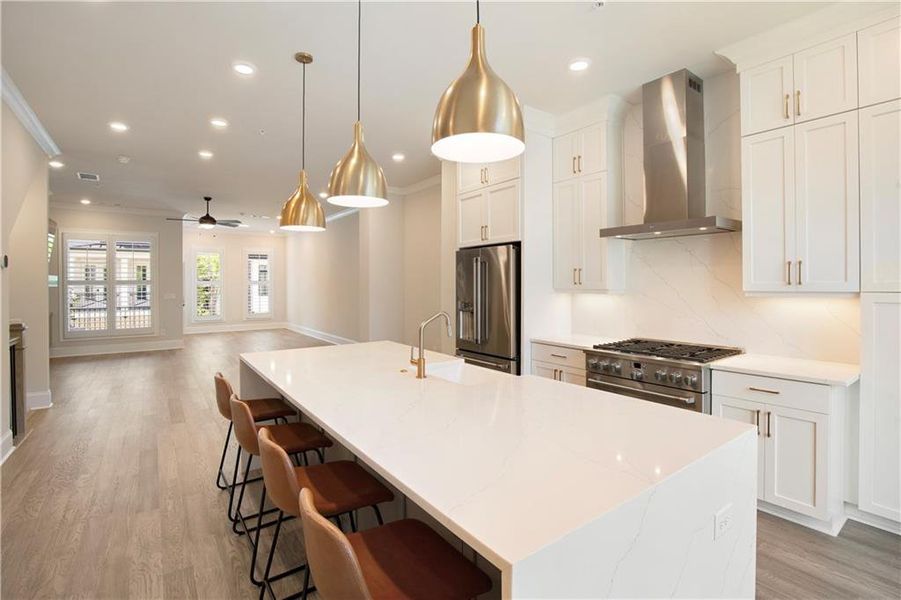 Furnished interior view inside a new home in , Alpharetta (Image 9).