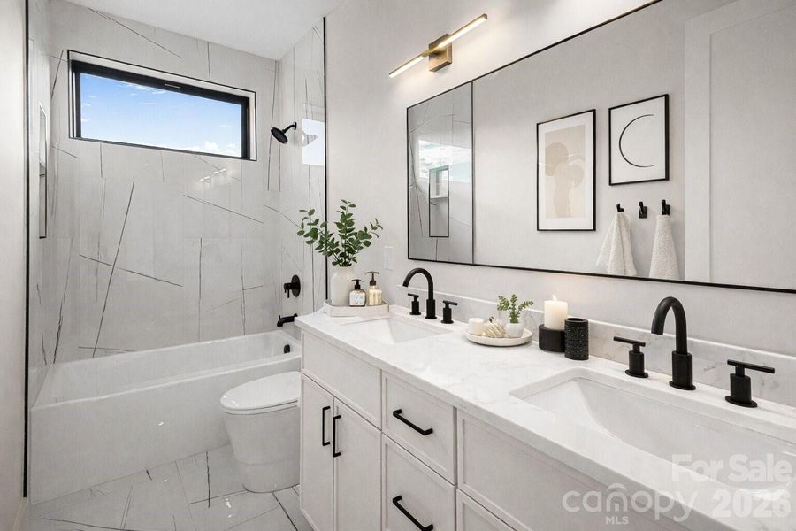 Furnished interior view inside a new home in , Candler (Image 30).