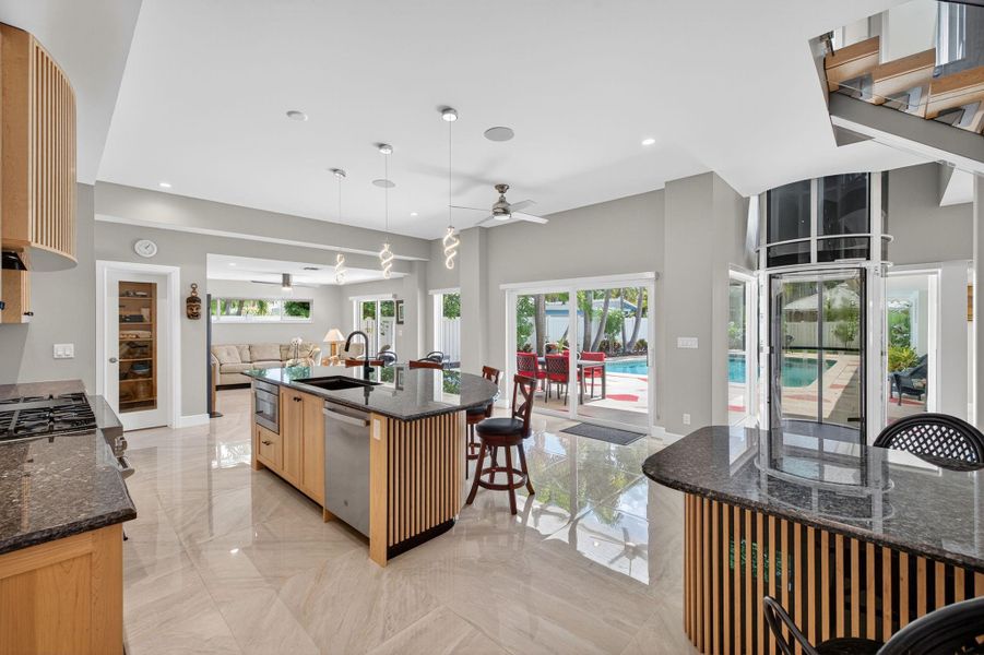 Furnished interior view inside a new home in , Fort Lauderdale (Image 58).