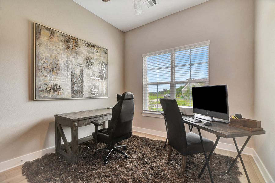 Furnished interior view inside a new home in Lone Star Landing, Montgomery (Image 38).