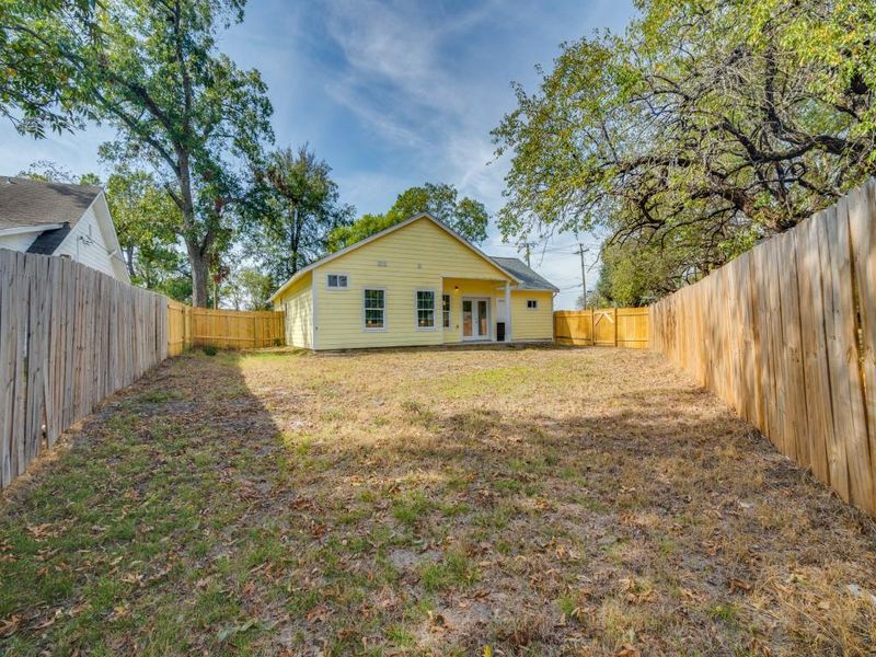 Exterior details and patio area of a home in , Commerce (Image 1). Exterior details and patio area of a home in , Commerce (Image 1).