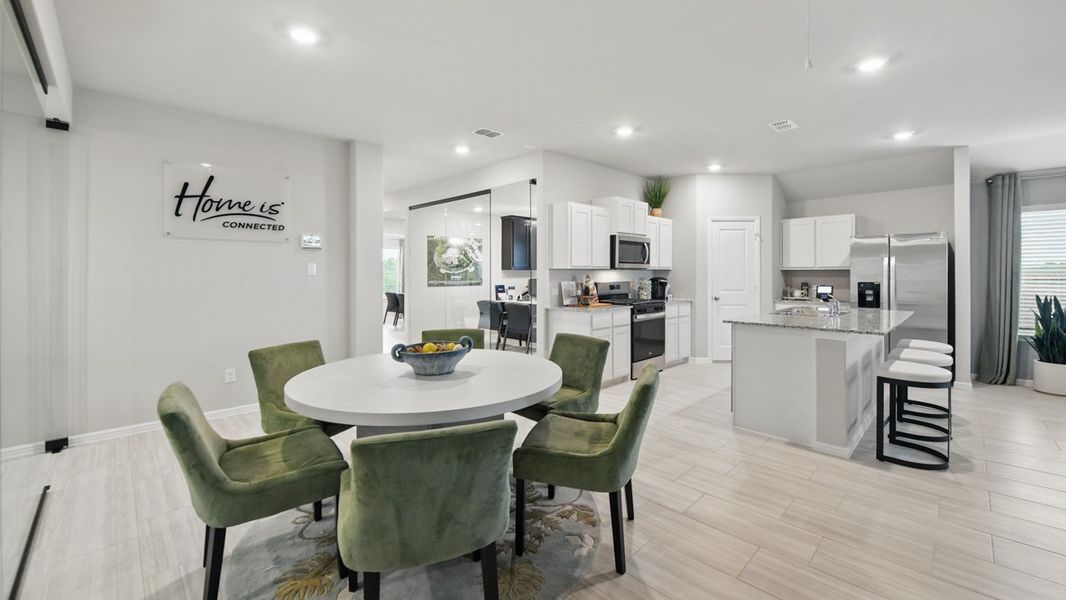 Furnished interior view inside a new home in Hickory Grove, Krum (Image 12).
