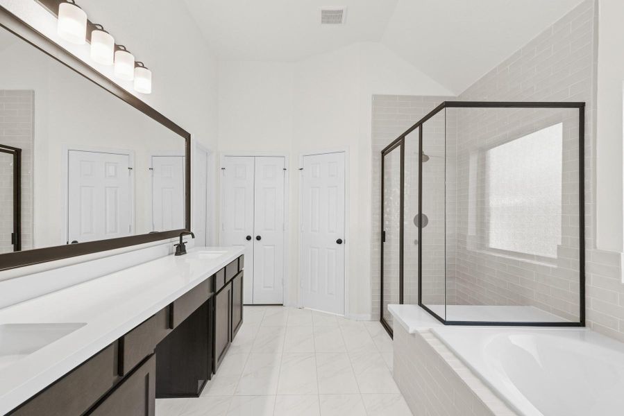 Luxurious primary bath (*Photo not of actual home and used for illustration purposes only.) Luxurious primary bath (*Photo not of actual home and used for illustration purposes only.)