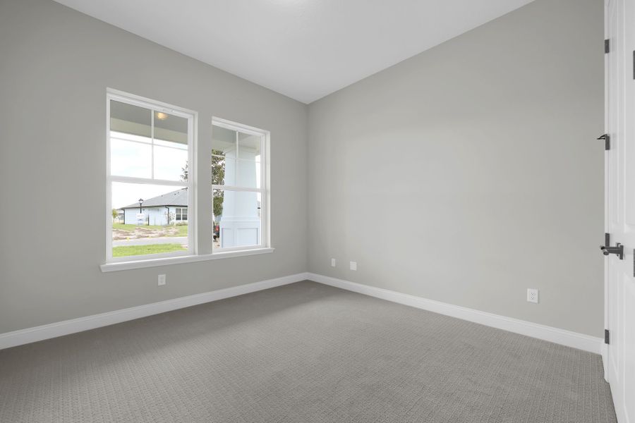 Representative unfurnished interior of a home built from the Tomoka by Riverside Homes in Hidden Creek at SilverLeaf Phase 1, St. Augustine (Image 27).