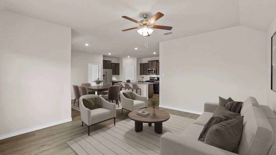 Furnished interior view inside a new home in Trailstone, Caddo Mills (Image 9). Furnished interior view inside a new home in Trailstone, Caddo Mills (Image 9).