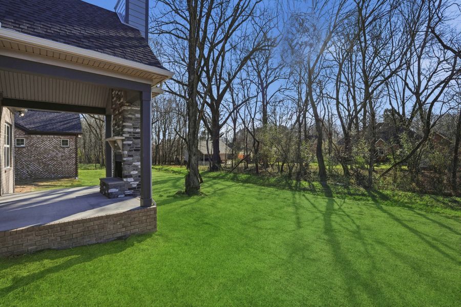 Exterior details and patio area of a home in Sagewood, Tullahoma (Image 26).