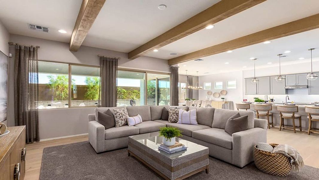 Representative furnished interior of a home built from the 50R3 by Taylor Morrison in Ravenna at Rancho Mercado, Surprise (Image 7).