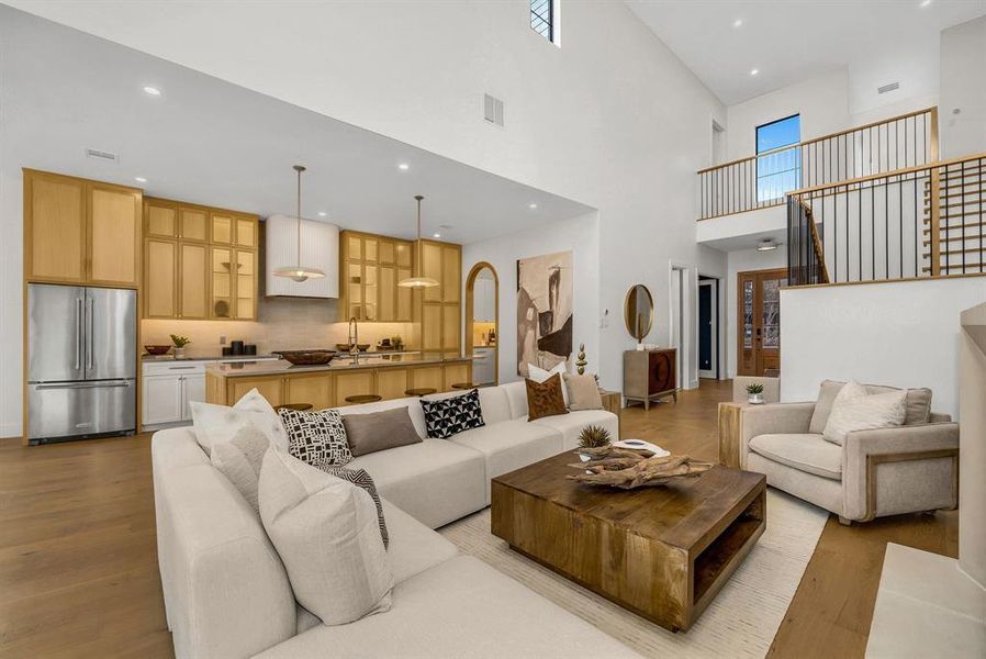 Furnished interior view inside a new home in , Dallas (Image 10).