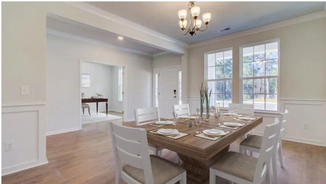 Furnished interior view inside a new home in , Summerville (Image 5). Furnished interior view inside a new home in , Summerville (Image 5).