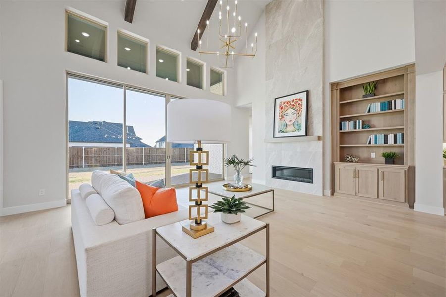 Furnished interior view inside a new home in StarView, Prosper (Image 12).