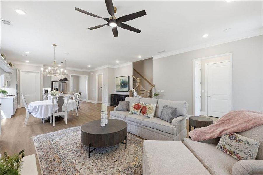 Furnished interior view inside a new home in , Cumming (Image 19).