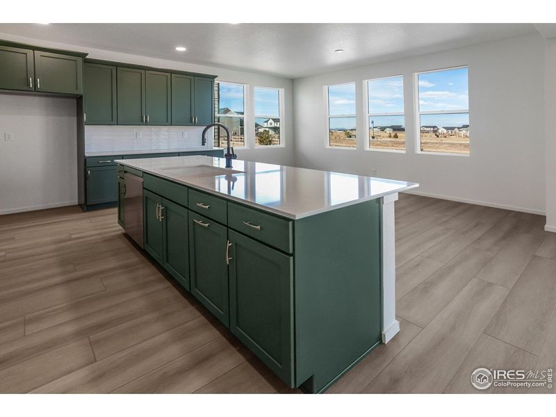 Furnished interior view inside a new home in Trailside Story Collection - Single Family Homes, Timnath (Image 16). Furnished interior view inside a new home in Trailside Story Collection - Single Family Homes, Timnath (Image 16).