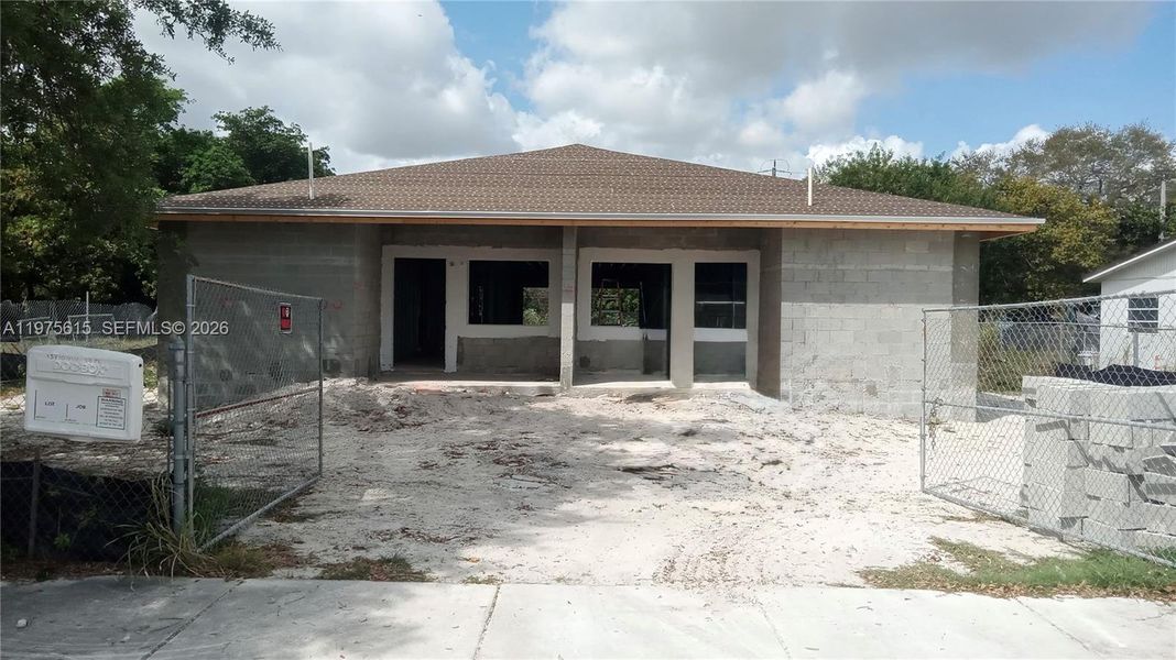 In-progress construction of a new home in , Miami Gardens, FL (Image 3).