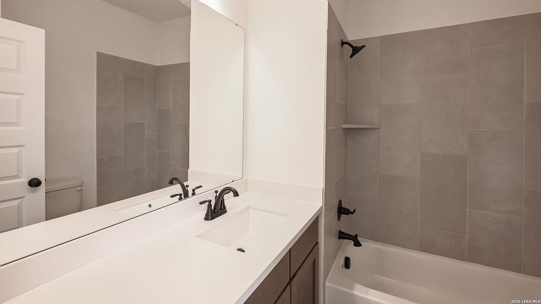 Furnished interior view inside a new home in Johnson Ranch, Bulverde (Image 9).