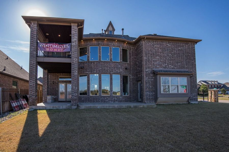 Representative exterior details of a home built from the Kennedy by Windmiller Custom Homes in The Highlands, Northlake (Image 2).