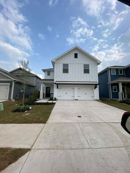 Front exterior of a new home in Lakehaven - Spring Series, Farmersville, TX, highlighting curb appeal (Image 20).