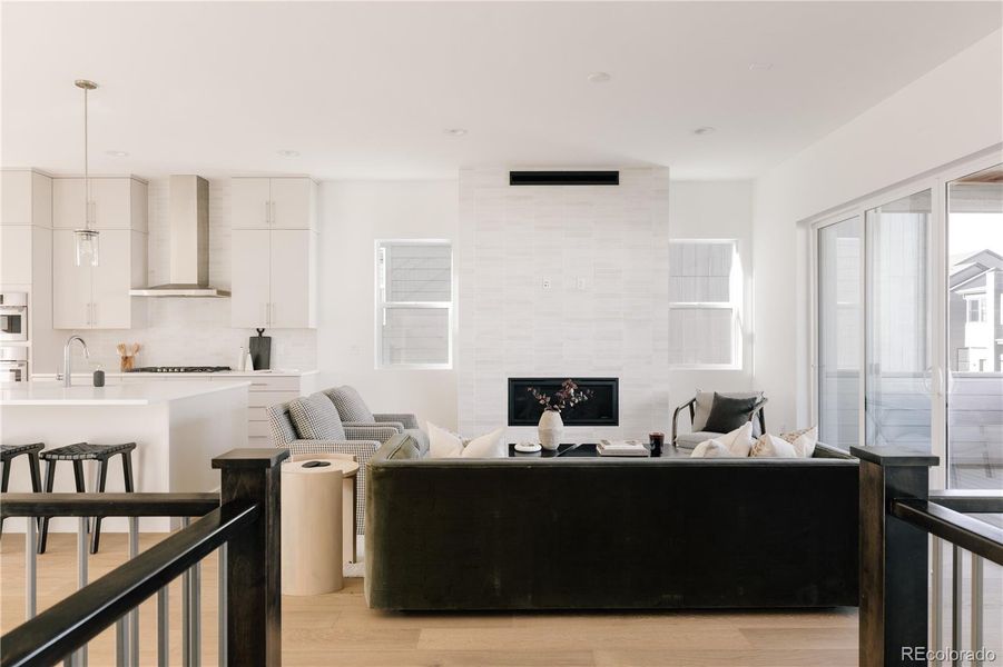 Furnished interior view inside a new home in Lyric at Ridgegate, Lone Tree (Image 11).