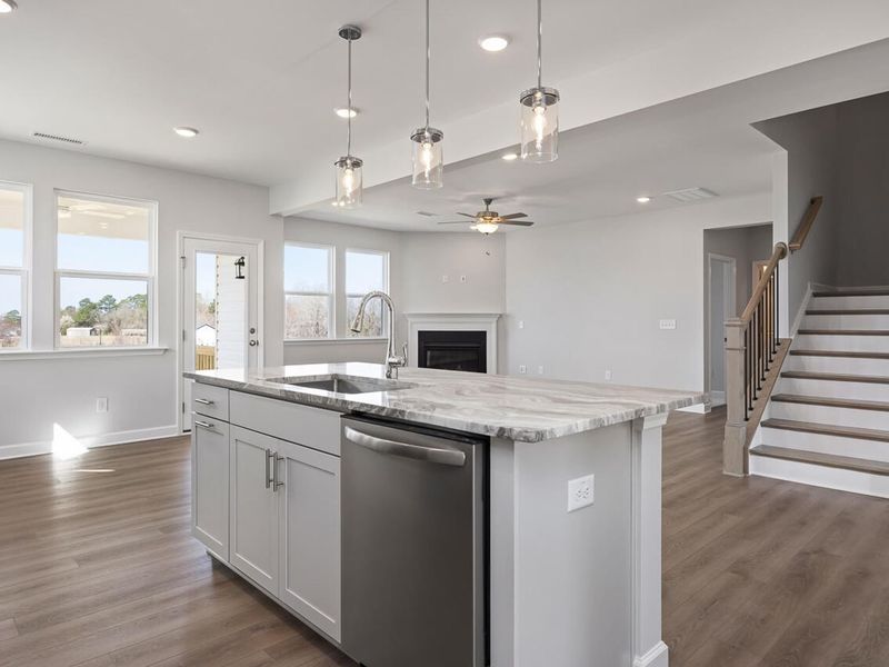 Furnished interior view inside a new home in Tobacco Road, Angier (Image 5).