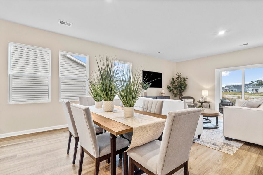 Representative furnished interior of a home built from the The Primrose by Chesapeake Homes in Coastal Club of the Carolinas, Calabash (Image 8).