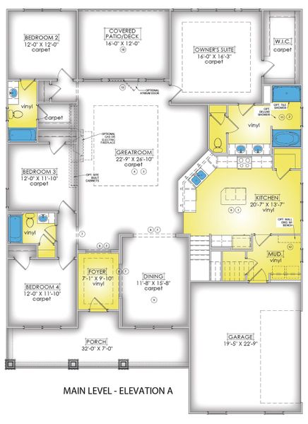 Main Level - Elevation A