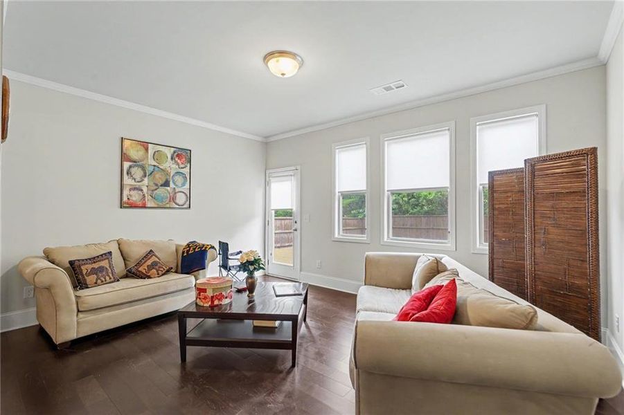 Furnished interior view inside a new home in , Atlanta (Image 22).