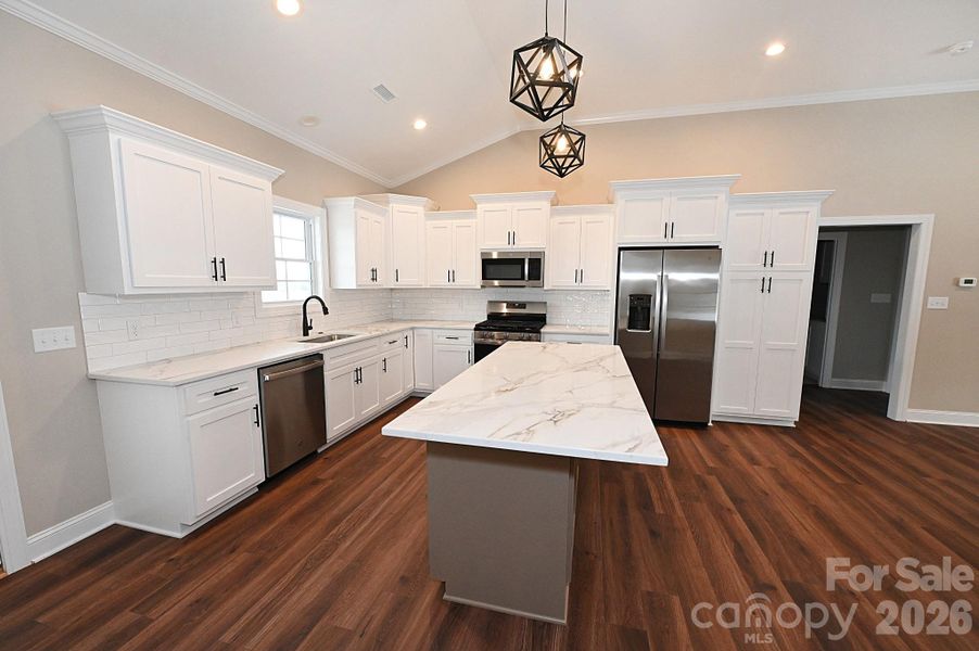 Furnished interior view inside a new home in , Hickory (Image 24).